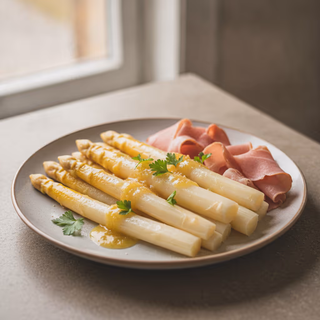 Aspergevarianten, klaar om te serveren