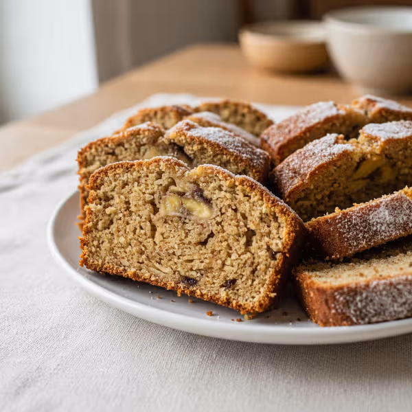 Bananenbrood zonder meel en suiker